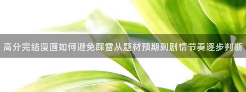 漫蛙漫画网页入口大全:高分完结漫画如何避免踩雷从题材预期到剧情节奏逐步判断